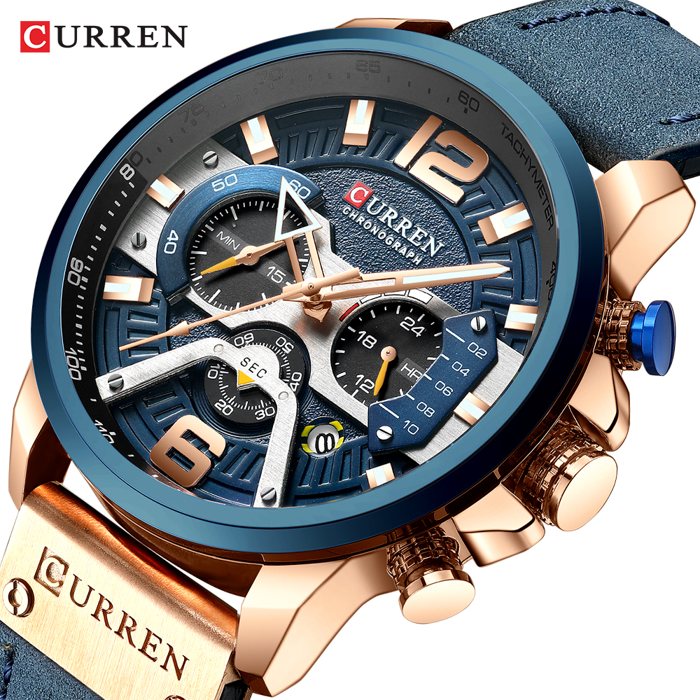 Reloj Curren Blue Chrono Deportivo